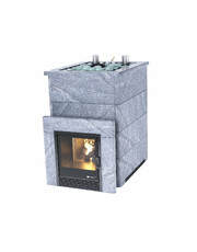 Банная печь ИзиСтим Домна 45 К - Талькохлорит,  , дрова