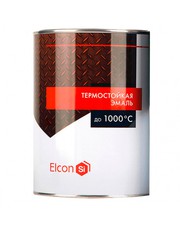 Эмаль термостойкая Elcon 1л (0,8кг) черная до 1000 град.