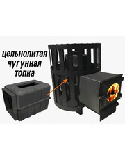 Банная чугунная печь Березка 